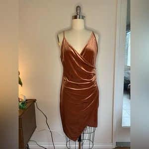 BNWT sz1x velvet asymmetrical dress